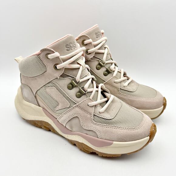 SAS Womens Hi Country-X Hiking Boots 7.5 M Taupe Pink Lace Up Lightweight NIB - Picture 5 of 12